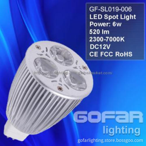 LED Spot Light with MR16 CE/RoHS/FCC High-brightness